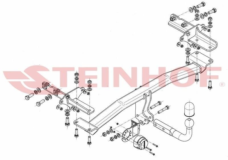 Hak holowniczy Steinhof FIAT 500X 2014-2017