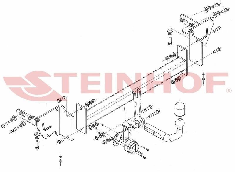 Hak holowniczy Steinhof Jeep Cherokee KL 04.2014-09.2018