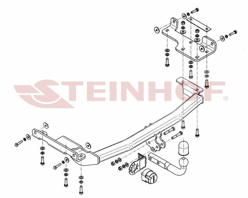 Hak holowniczy Steinhof Nissan Murano (Z50) 2004-2008