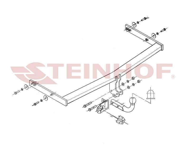 Hak holowniczy Steinhof SEAT Leon II 2005-2012