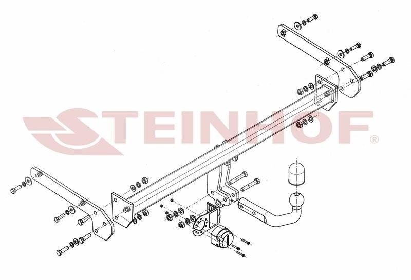 Hak holowniczy Steinhof Suzuki SX4 S-Cross 2013-