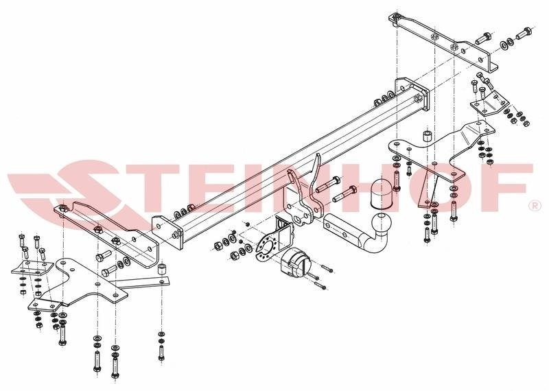 Hak holowniczy Steinhof Toyota Corolla Verso 2004-2009