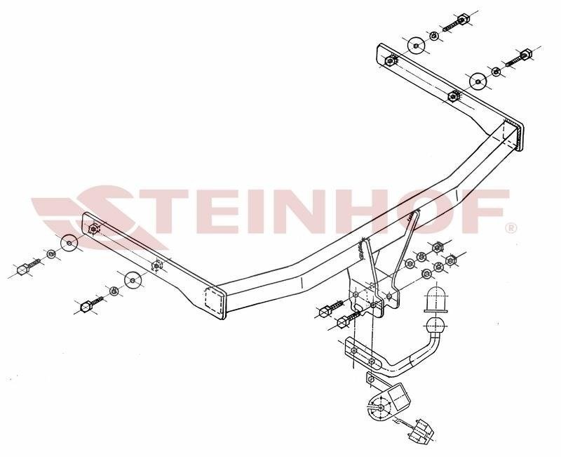 Hak holowniczy Steinhof Volkswagen Touran I (1T) 2003-2015