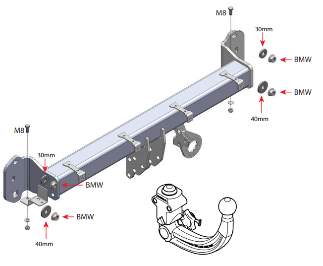 Hak holowniczy Westfalia 303412600001