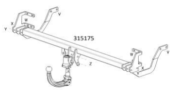 Hak holowniczy Westfalia 315182600001