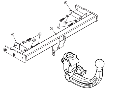 Hak holowniczy Westfalia 320108600001