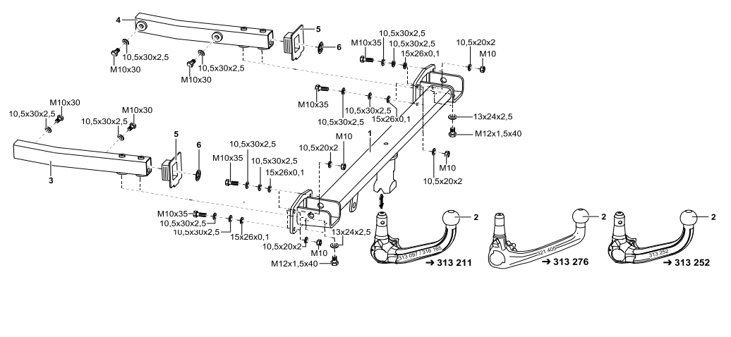 Hak holowniczy Westfalia Mercedes GLK (X204) 2008-2015