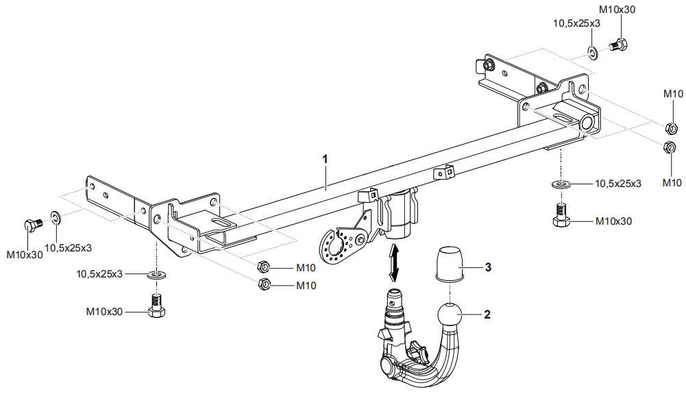 Hak holowniczy Westfalia Opel Astra (K) Hatchback 2015-2021