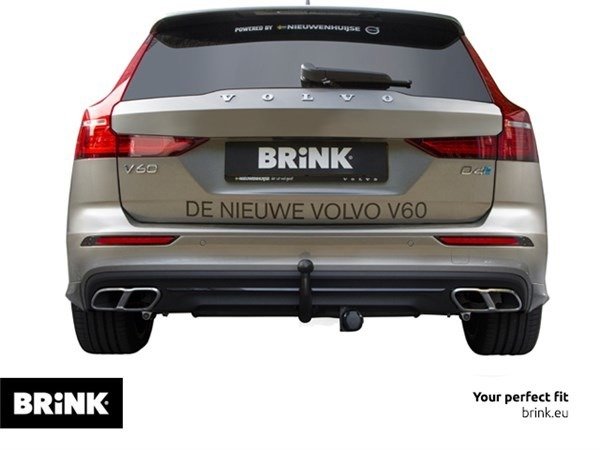 Hak holowniczy wypinany Brink Volvo V60 II 2018- | Wiązka 13 PIN