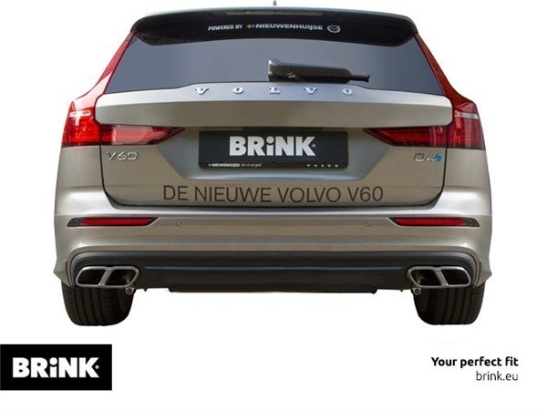 Hak holowniczy wypinany Brink Volvo V60 II 2018- | Wiązka 13 PIN