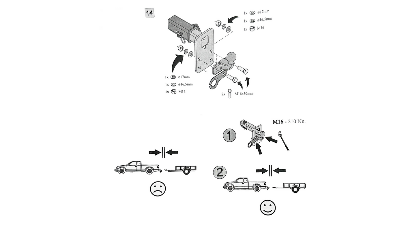 Kula adapter do haków USA AUTOHAK AH-5