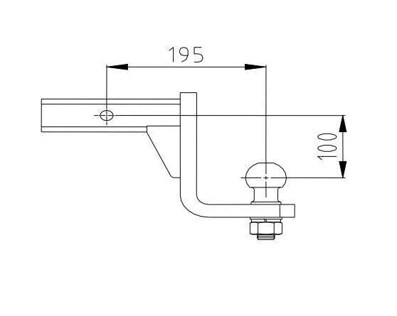 Kula adapter do haków USA AUTOHAK AH-8