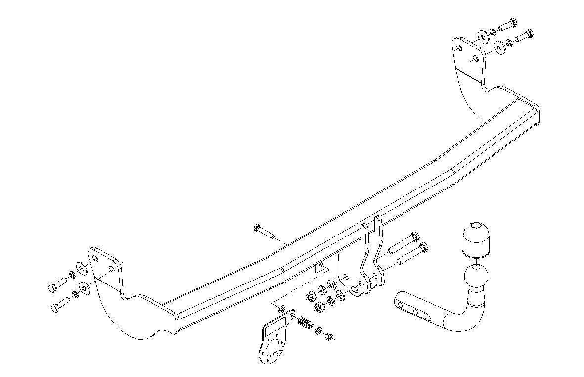 Hak holowniczy Autohak Citroen C3 II Hatchback 01.2010-06.2016