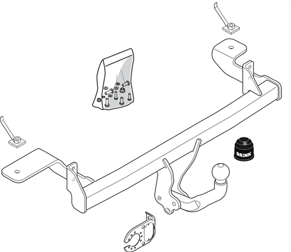 Hak holowniczy Brink 429500