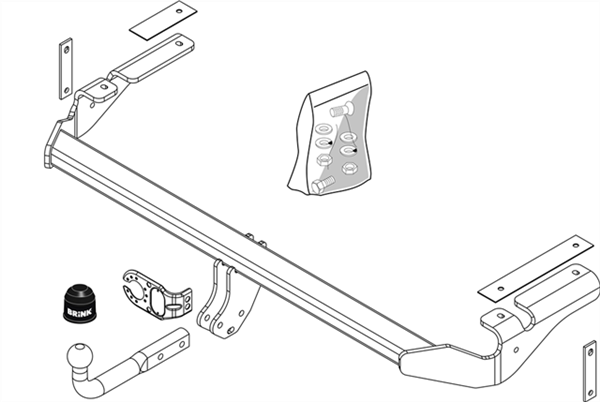 Hak holowniczy Brink 447200