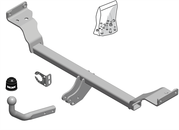 Hak holowniczy Brink 590100