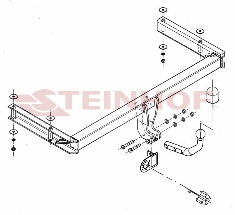 Hak holowniczy Steinhof Audi A6 C6 Sedan 2004-2011