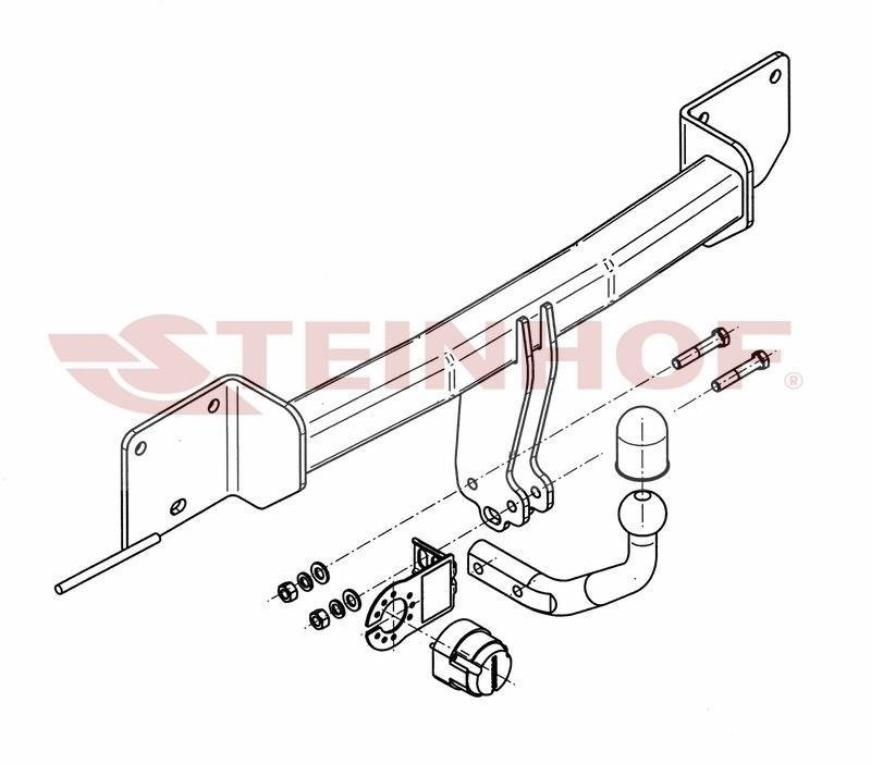 Hak holowniczy Steinhof BMW Seria 3 E90 2005-2011