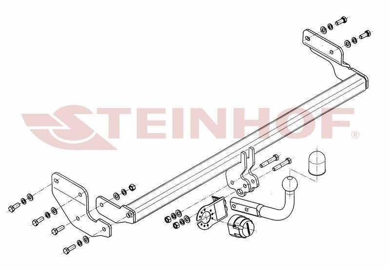 Hak holowniczy Steinhof Hyundai Accent (MC) Sedan 2006-2010