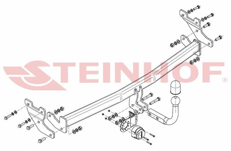 Hak holowniczy Steinhof Hyundai i10 II 2013-2019