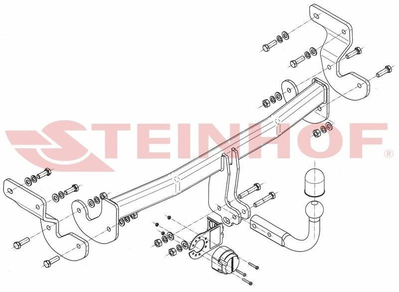 Hak holowniczy Steinhof Hyundai i40 Sedan 2011-