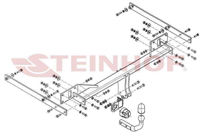 Hak holowniczy Steinhof Mercedes E Klasa W212 Sedan 2009-2016
