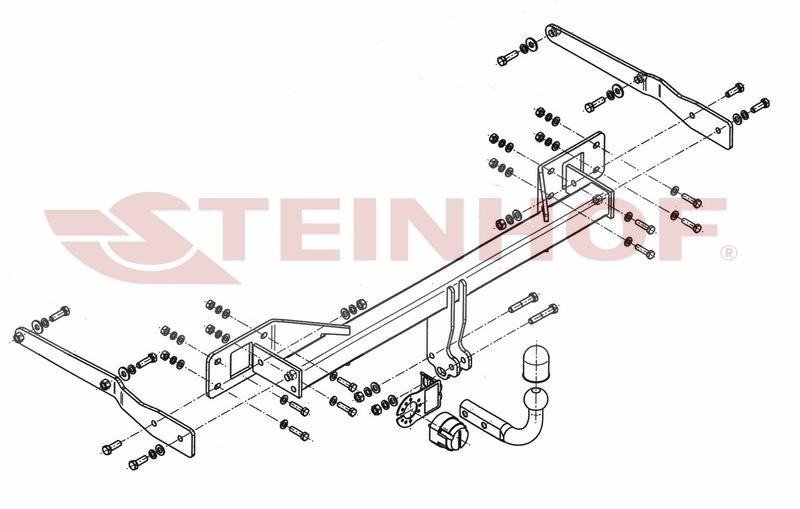 Hak holowniczy Steinhof Mercedes GLK (X204) 2008-2015