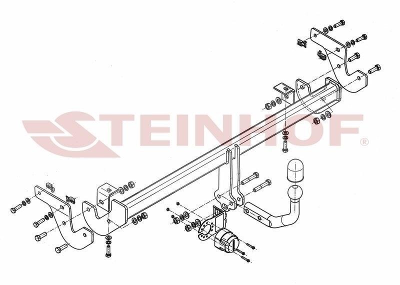 Hak holowniczy Steinhof Peugeot 208 I 2012-2019