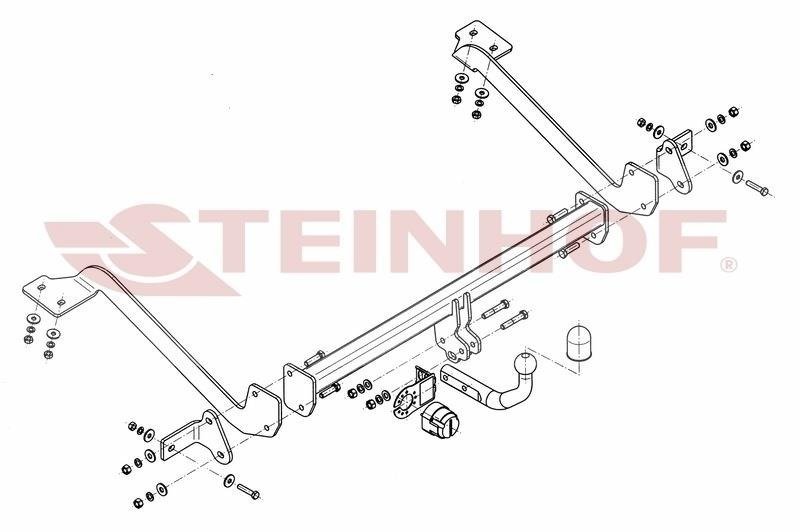 Hak holowniczy Steinhof Peugeot Partner L2 08-18