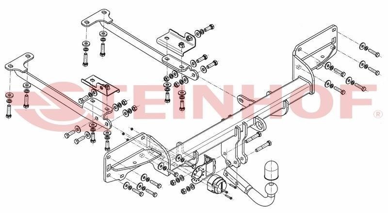 Hak holowniczy Steinhof Range Rover L405 2013-