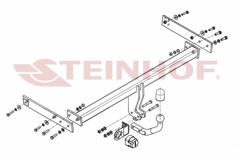 Hak holowniczy Steinhof SEAT Alhambra II 10.2010-06.2012