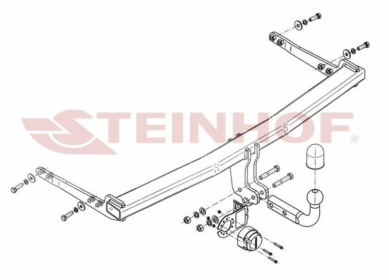 Hak holowniczy Steinhof VW Golf VII Hatchback 2012-2019