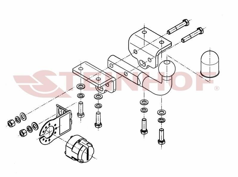 Hak holowniczy Steinhof Volkswagen Amarok 2010-