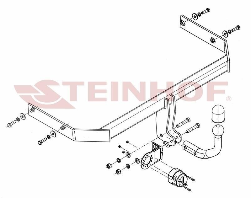 Hak holowniczy Steinhof Volkswagen Polo V 6R/6C 2009-2017