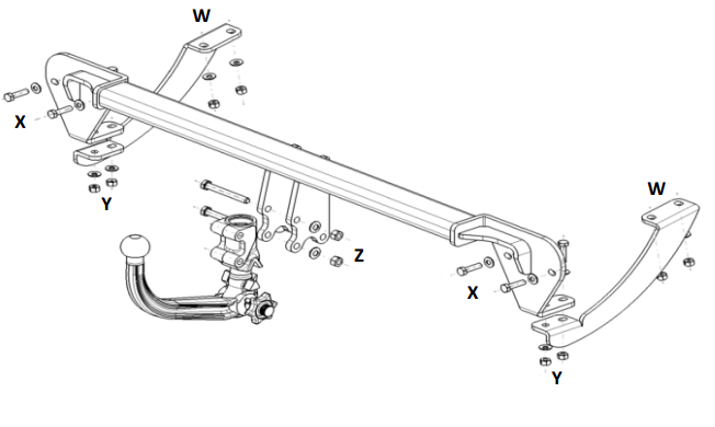 Hak holowniczy Westfalia 304149600001