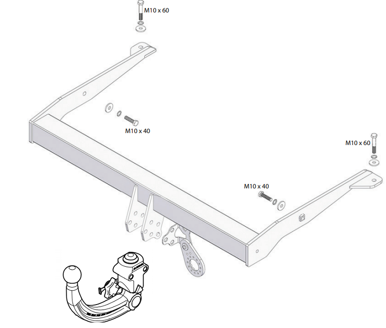 Hak holowniczy Westfalia 305558600001