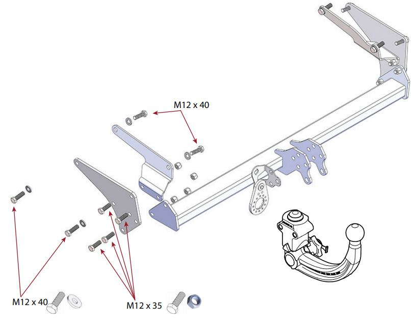 Hak holowniczy Westfalia 335511600001