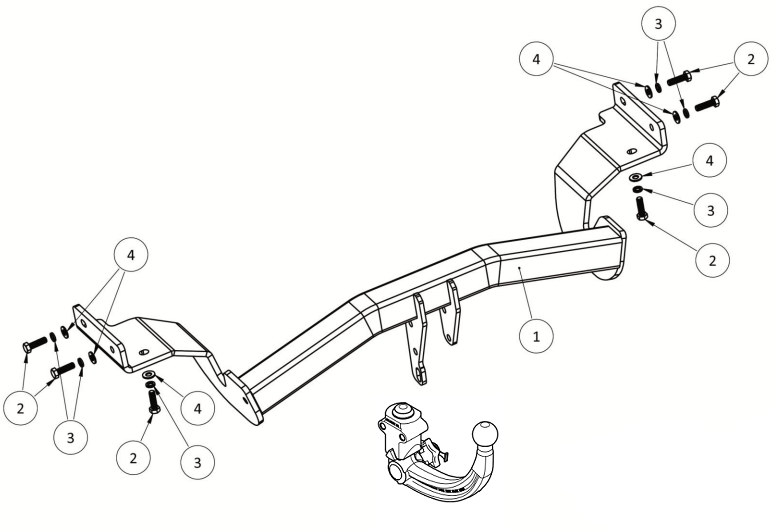 Hak holowniczy Westfalia 345112600001