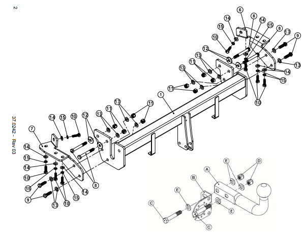 Hak holowniczy Westfalia MITSUBISHI ASX 2010-