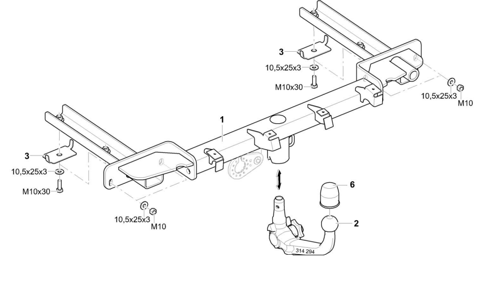 Hak holowniczy Westfalia Opel Astra (J) Sports Tourer 2010-2015